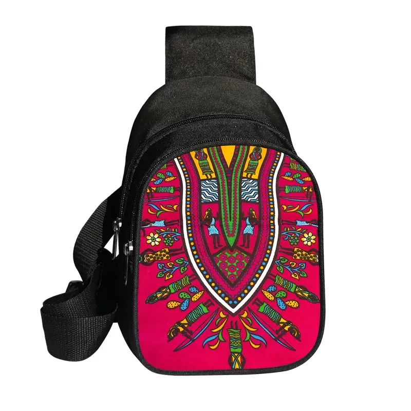 AfroFashion Waterproof Crossbody African Bag Pack Fashion Travel Purse